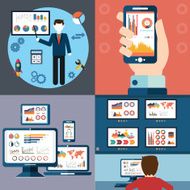 Set of website SEO optimization programming process and web analytics