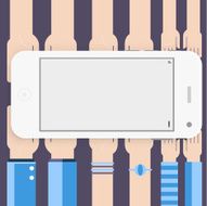 Business hands gestures design elements isolated N25