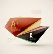 Geometric shapes in the air Vector abstract background N504
