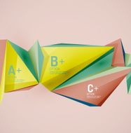 Geometric shapes in the air Vector abstract background N505