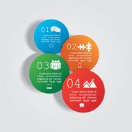 Infographic design template with elements and icons Vector N27