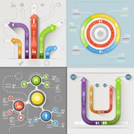 Infographic Arrows Business Marketing vector illustration N3