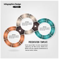 Modern circle infographics options banner N7