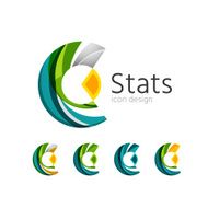 Statistics icon set Vector illustration N4