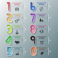 Modern infographics options banner N698