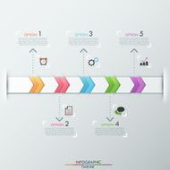 Modern infographics options banner N699