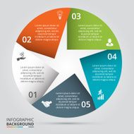 Vector circle element for infographic N101