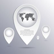 Infographic Abstract pointer Vector illustration N7