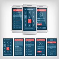 vector conception of mobile user interface N2