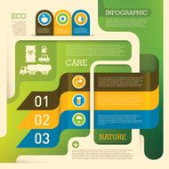 Ecology info graphic background