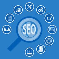 SEO icon set for Infographic