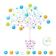 Business plan tree with place for your text and business