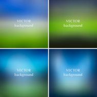 Blurred soccer football stadiums backgrounds set