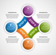 Abstract infographic design template N20