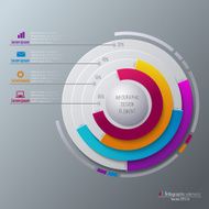 Business circle infographic template N10