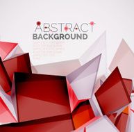 Geometric shapes with sample text Abstract template N335