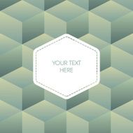Isometric background cubes in retro vintage colors Geometry backdrop suitable