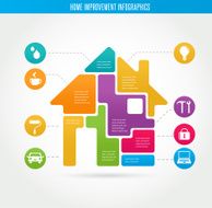 Home - infographics and icon set N5