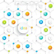 Modern infographic design with place for your text N6