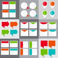 Big Set of Infographic Banner Templates for Your Business Vector N34