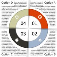 Modern vector info graphic for business project N266