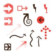 Set of vector arrows N2