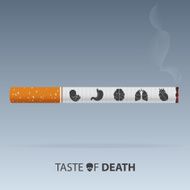 May 31st World No Tobacco Day poster Poison of cigarette