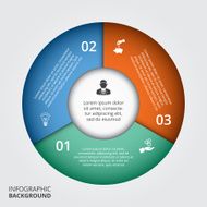 Vector circle element for infographic N103