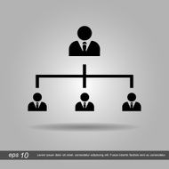 graph human icon vector illustration eps10 on grey background