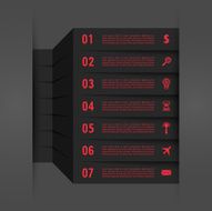 Infographic design with paper creative lines N5