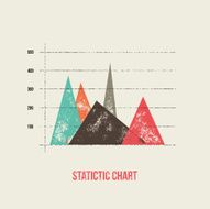 Vector flat design infographics statistics chart and graph