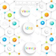 Modern infographic design with place for your text N7