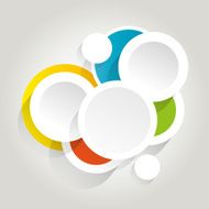 Infographics background with circle elements