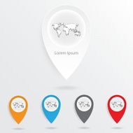 Infographic Abstract pointer Vector illustration N8