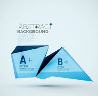 Geometric shapes with sample text Abstract template N336