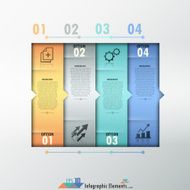 Modern infographics options banner N701