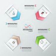Modern infographics options banner N704