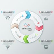 Modern infographics options banner N706