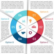 Vector circle infographic Template for cycle diagram graph presentation and N49