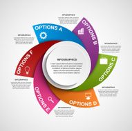 Abstract infographic design template N21