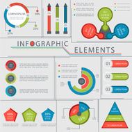 Creative business infographic elements N18