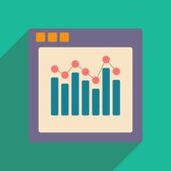Flat with shadow icon and mobile applacation infographics N4