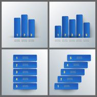Set of banner templates with infographics design N5