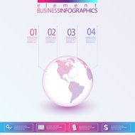 Modern Abstract network template infographic with place for your text N2