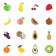 Vector Set of Fruit Icons N19