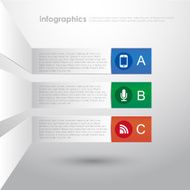 vector abstract 3d paper infographics N78