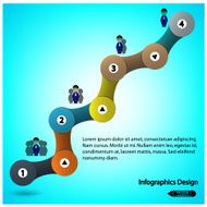 Concept of colorful chain banners N4