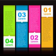 vector abstract banner infographics