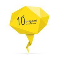 Origami speech bubble N4