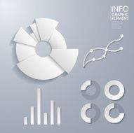 modern vector abstract chart objects infographic elements N2